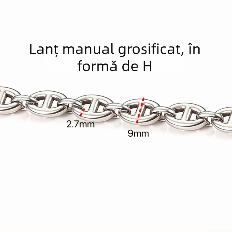 Stiluri variate de lanțuri din oțel inoxidabil, accesorii DIY și materiale pentru realizarea colierelor și brățărilor la modă