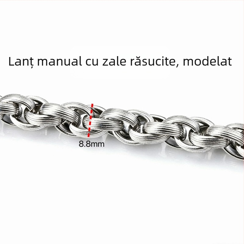 Stiluri variate de lanțuri din oțel inoxidabil, accesorii DIY și materiale pentru realizarea colierelor și brățărilor la modă