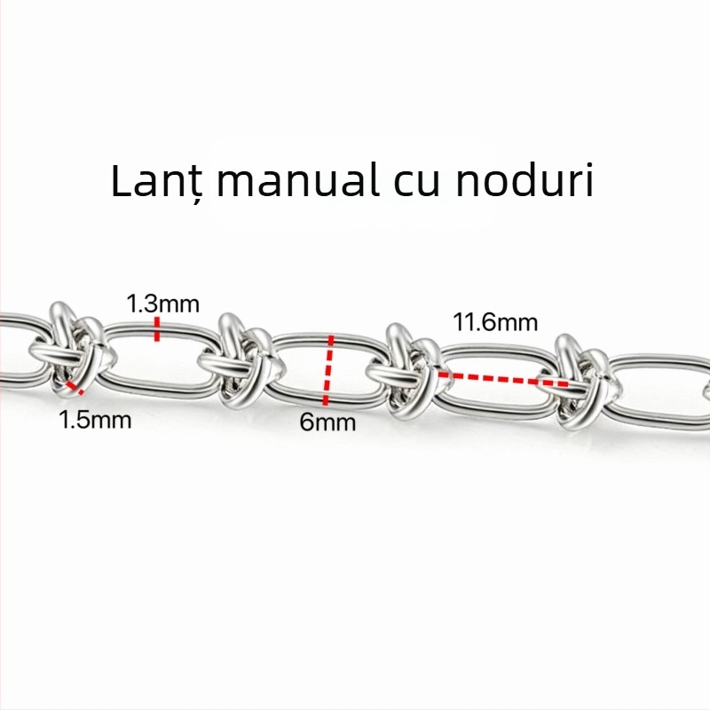 Stiluri variate de lanțuri din oțel inoxidabil, accesorii DIY și materiale pentru realizarea colierelor și brățărilor la modă