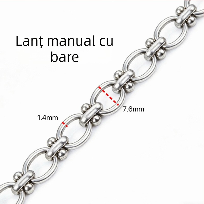 Stiluri variate de lanțuri din oțel inoxidabil, accesorii DIY și materiale pentru realizarea colierelor și brățărilor la modă