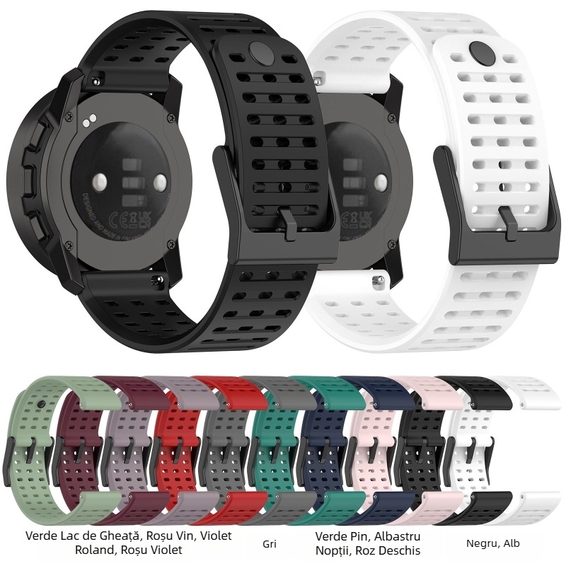 Brățară din silicon pentru Suunto 9 Peak Pro, stil oficial