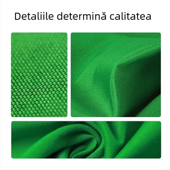 Fundal fotografic din bumbac 100%, verde, grosime 21S, finisaj spălat — culori albastre și negre