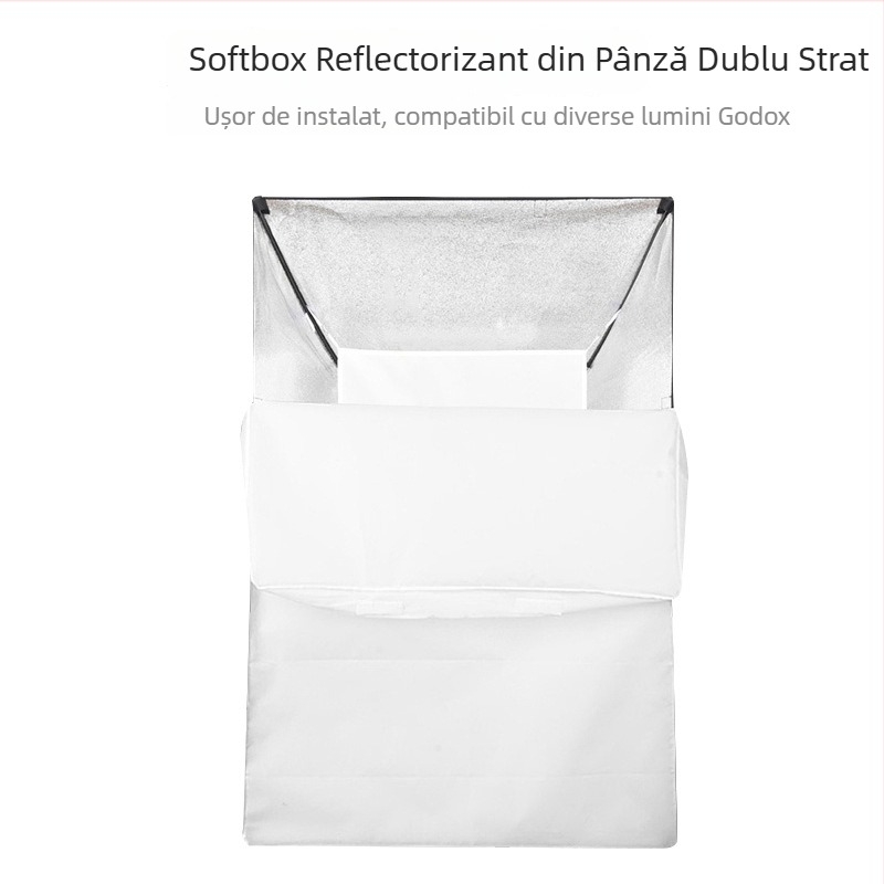 Softbox Shenniu 60×90 cm pentru fotografie – iluminare de studio pentru portret în interior