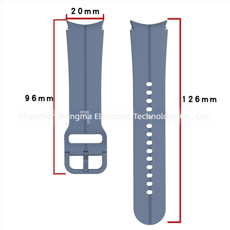 Curea din silicon cu caneluri pentru Samsung Galaxy Watch 765Pro și Watch4, 20 mm