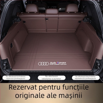 Covor portbagaj din piele pentru Audi A4L A6L Q3 Q5 Q5L Q2 A3 A5 A7 – acoperire totală, potrivire personalizată