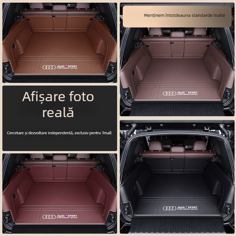 Covor portbagaj din piele pentru Audi A4L A6L Q3 Q5 Q5L Q2 A3 A5 A7 – acoperire totală, potrivire personalizată