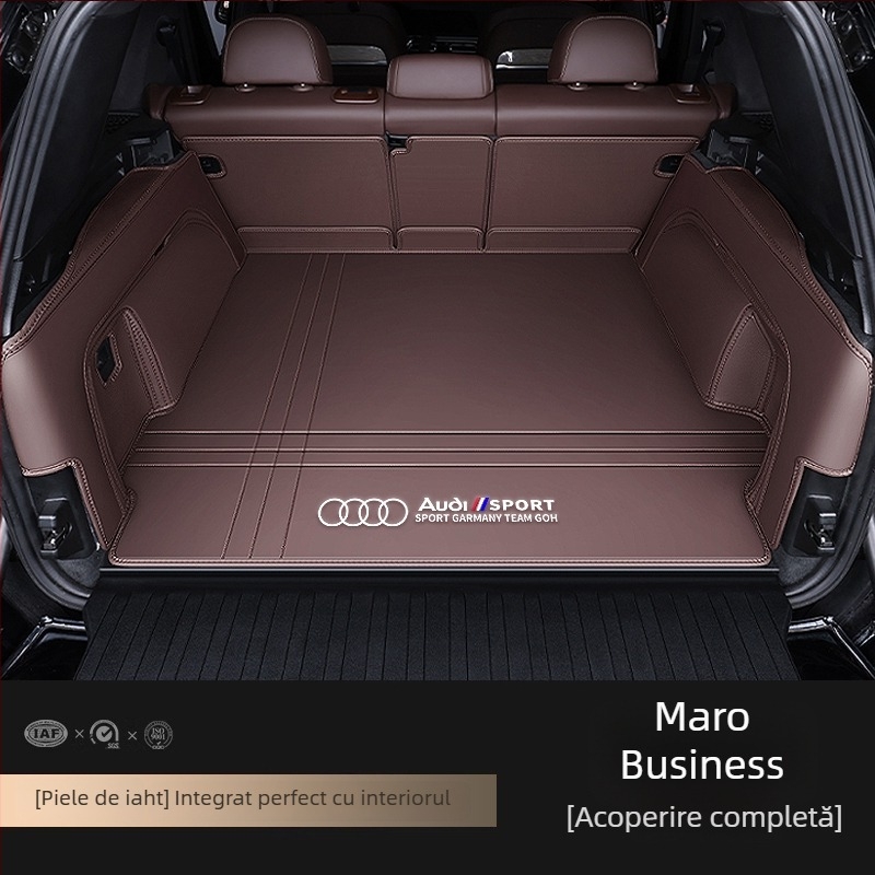 Covor portbagaj din piele pentru Audi A4L A6L Q3 Q5 Q5L Q2 A3 A5 A7 – acoperire totală, potrivire personalizată
