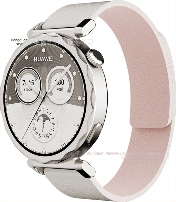 Brățară de înlocuire pentru Huawei GT5, 18 mm, silicon magnetic cu textură pietroasă, unisex
