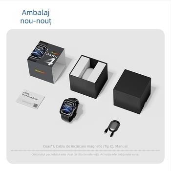 GTS10 Ceas inteligent cu AI pentru analiză a somnului, ceas sport, monitorizare ritm cardiac și oxigen din sânge, ecran AMOLED