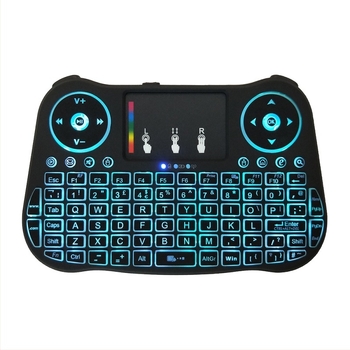 MT08 Mini tastatură iluminată cu Air Mouse, wireless 2.4 GHz, 78 taste