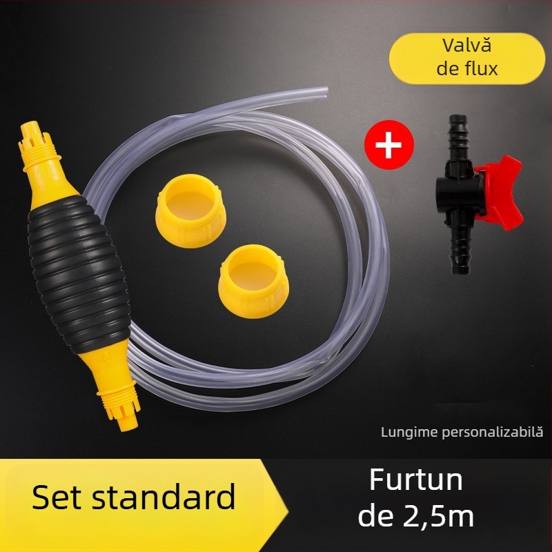 Pompa manuală de ulei pentru mașini și motociclete – auto-priming, debit mare, aspirație din bidon diesel, conductă de aspirație pentru uz casnic, devierea ureei