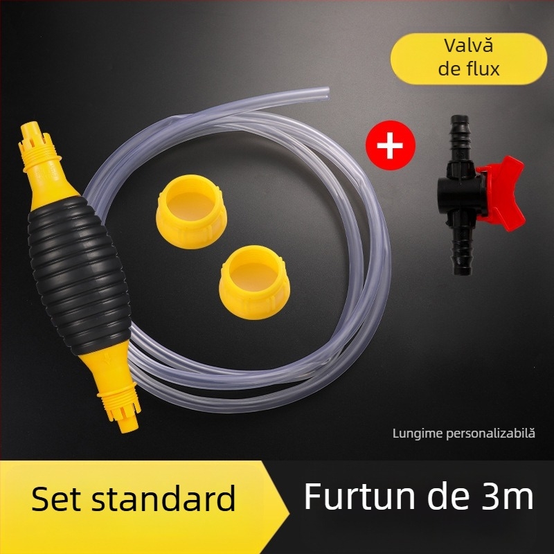 Pompa manuală de ulei pentru mașini și motociclete – auto-priming, debit mare, aspirație din bidon diesel, conductă de aspirație pentru uz casnic, devierea ureei
