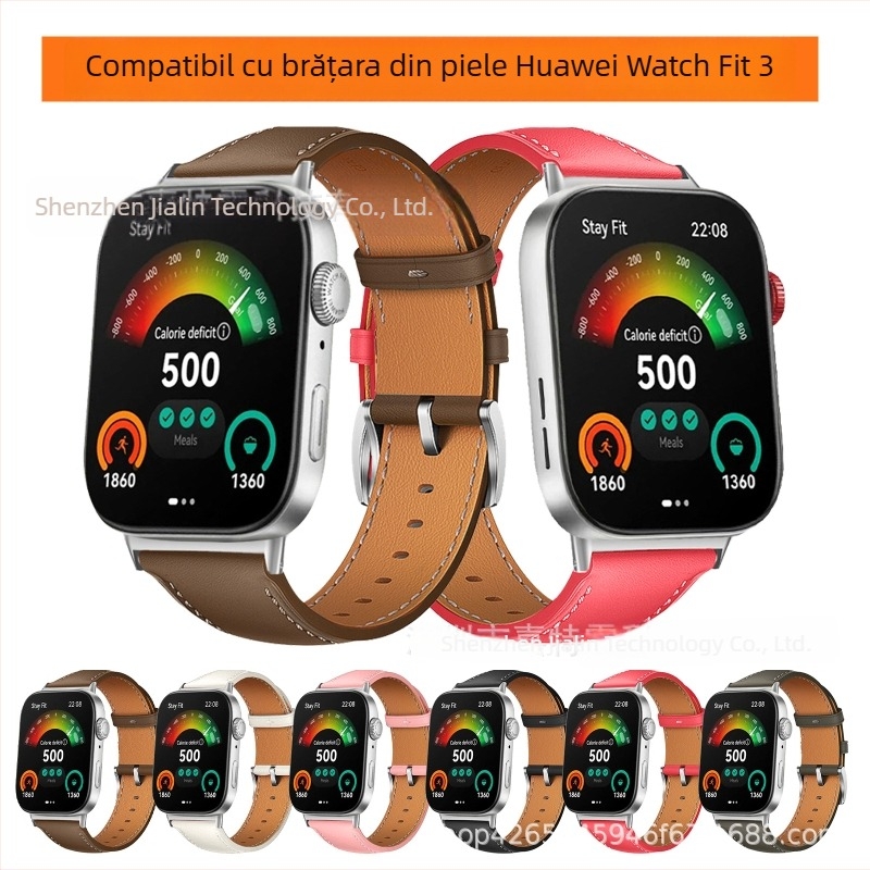 Brățară din piele autentică pentru Huawei Fit5/4 și Huawei Watch FIT3