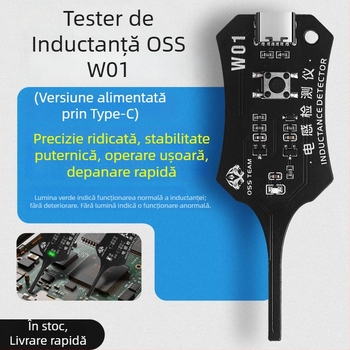 OSS tester de inductori pentru reparatii telefoane mobile – diagnosticare defectiuni ale inductoarelor si instrument de masurare a inducției electromagnetice