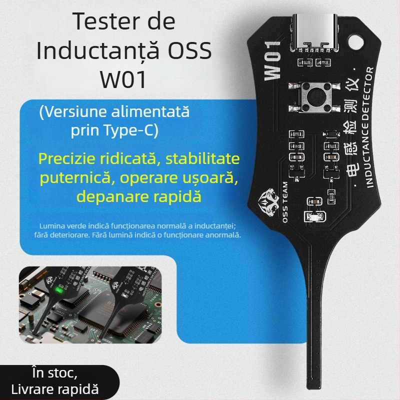 OSS tester de inductori pentru reparatii telefoane mobile – diagnosticare defectiuni ale inductoarelor si instrument de masurare a inducției electromagnetice