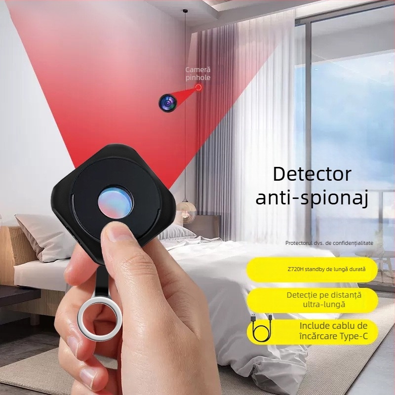 Detector wireless pentru camere, senzor infraroșu, anti-spionaj