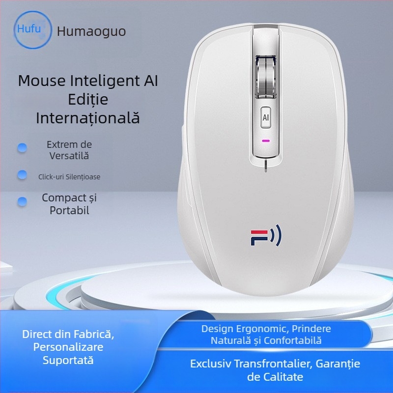 Mouse AI pentru creare PPT, Bluetooth fără fir, trei moduri de traducere vocală, pentru calculatoare