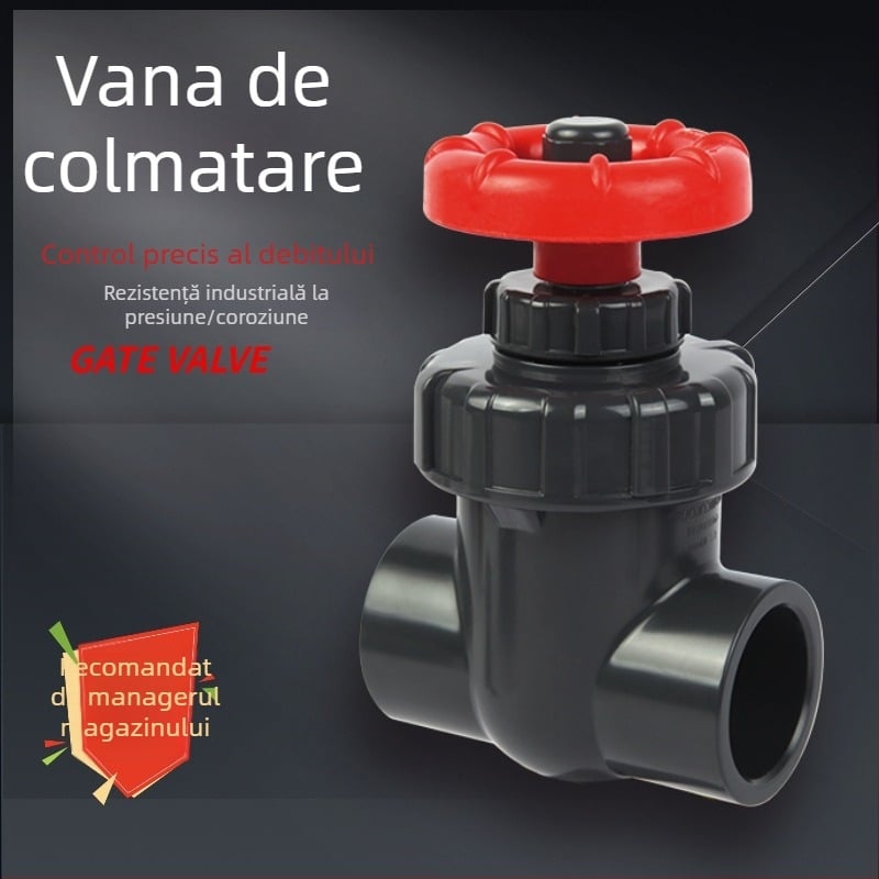 Supapă PVC pentru acvariu cu amortizor de zgomot, reglare fină a debitului și drenaj pentru filtrul de jos