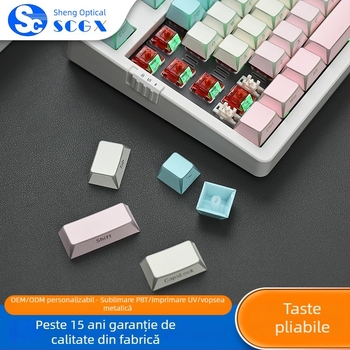 Capace de taste PBT, rezistente la transpirație, puritate înaltă, finisaj mat, înălțime OEM, gravură pe lateral, transparente