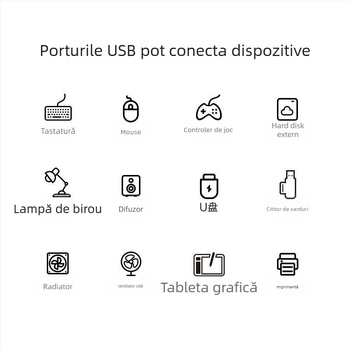 Pisen USB 3.0 hub cu 4 porturi alimentat extern pentru laptop, adaptor pentru USB flash și HDD