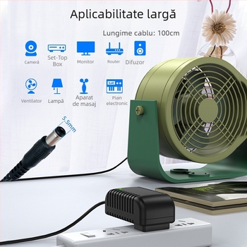Adaptor de alimentare 12V 3A pentru monitoare, routere, decodoare TV și camere de supraveghere