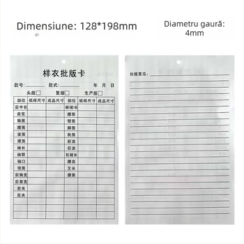Etichete perforate pentru probe de îmbrăcăminte, rezistente la rupere, lavabile, etichete de agățat, disponibile la comandă