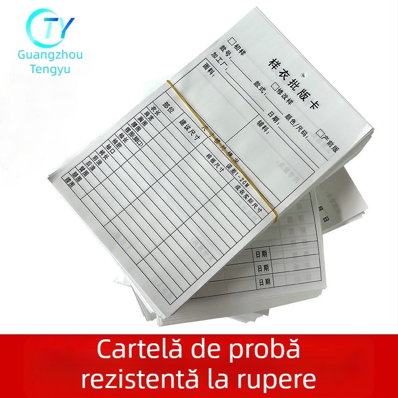 Etichete perforate pentru probe de îmbrăcăminte, rezistente la rupere, lavabile, etichete de agățat, disponibile la comandă