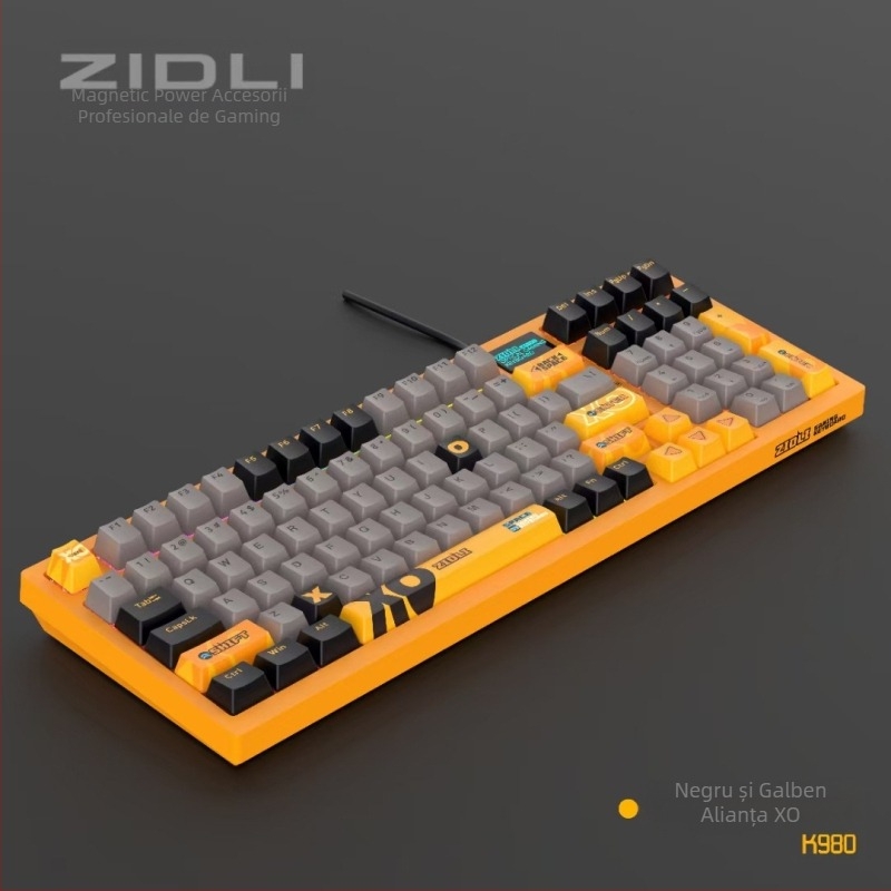 ZIDLI Tastatură Mecanică cu Alimentare Magnetică, Mouse și Căști XO K980 – Echipament de gaming premium