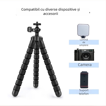 Suport pentru telefon cu picioare flexibile, trepied portabil pentru selfie și utilizare pe birou