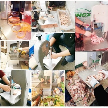 Lama de fierăstrău pentru mașina de tăiat oase, lățime 16 mm, grosime 0,56 mm, pentru carne de vită, porc, păsări și carne congelată.
