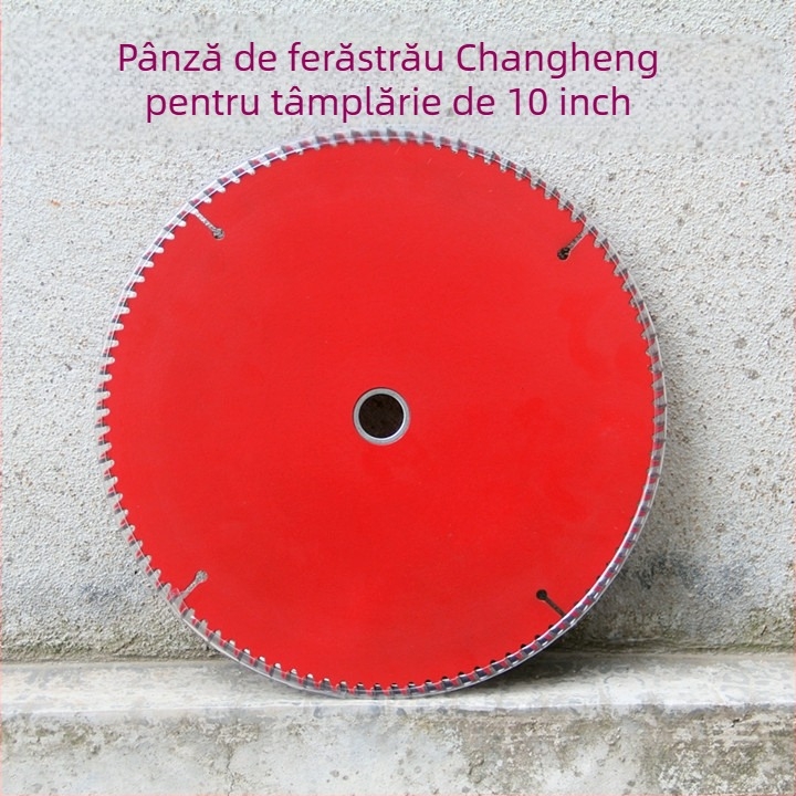 Lama de ferăstrău pentru lemn, 10 inch (255 mm), corp din aliaj de aluminiu, dinți de carburi, 60–120 dinți