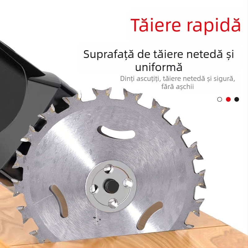 Lama circulară din carbură dublu dințată pentru lemn, pentru polizor unghiular, 4 inch