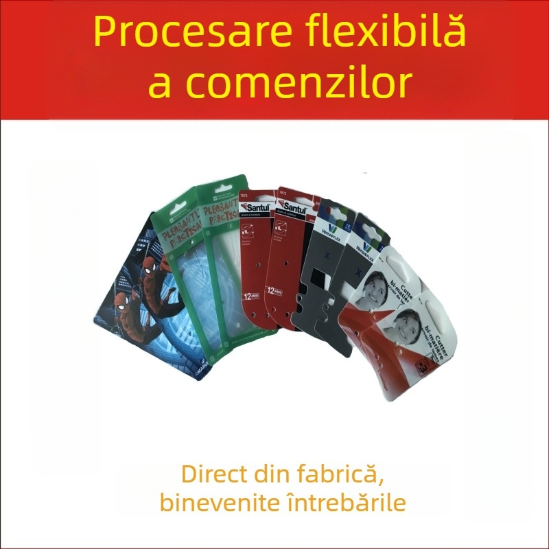Etichetă pentru haine din PVC cu siglă – card plastic mat și etichetă din hârtie