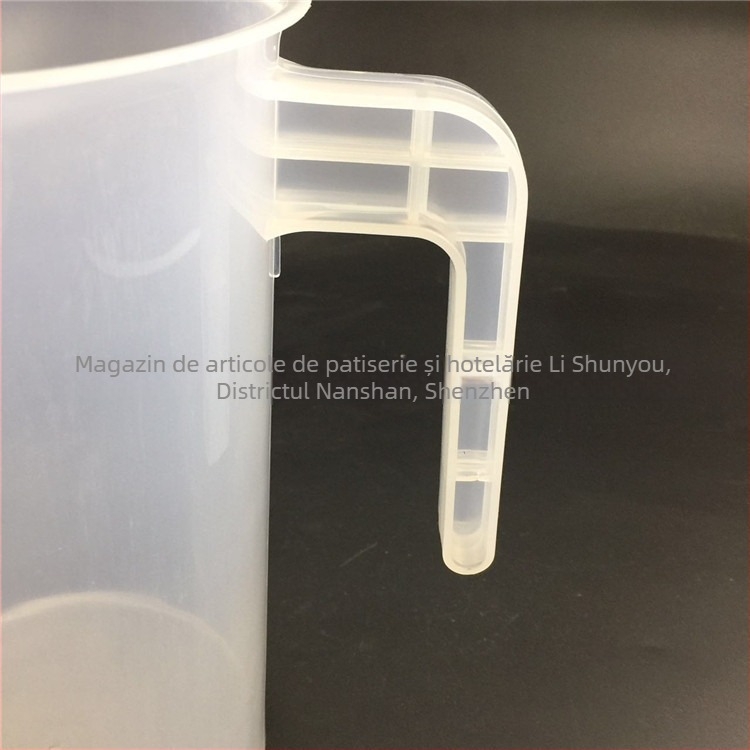 Set de pahare de măsurare din PP cu capacități 100 ml, 250 ml, 500 ml, 1000 ml, 2000 ml, 3500 ml și 5000 ml, cu cilindru de măsurare