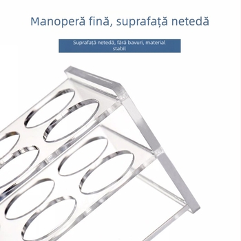 Suport din plexiglas pentru tuburi de centrifugă și tuburi de test, rezistent la acizi și baze, durabil, capacitate 0.2/0.5/1.5/5/10/15/50/100 ml