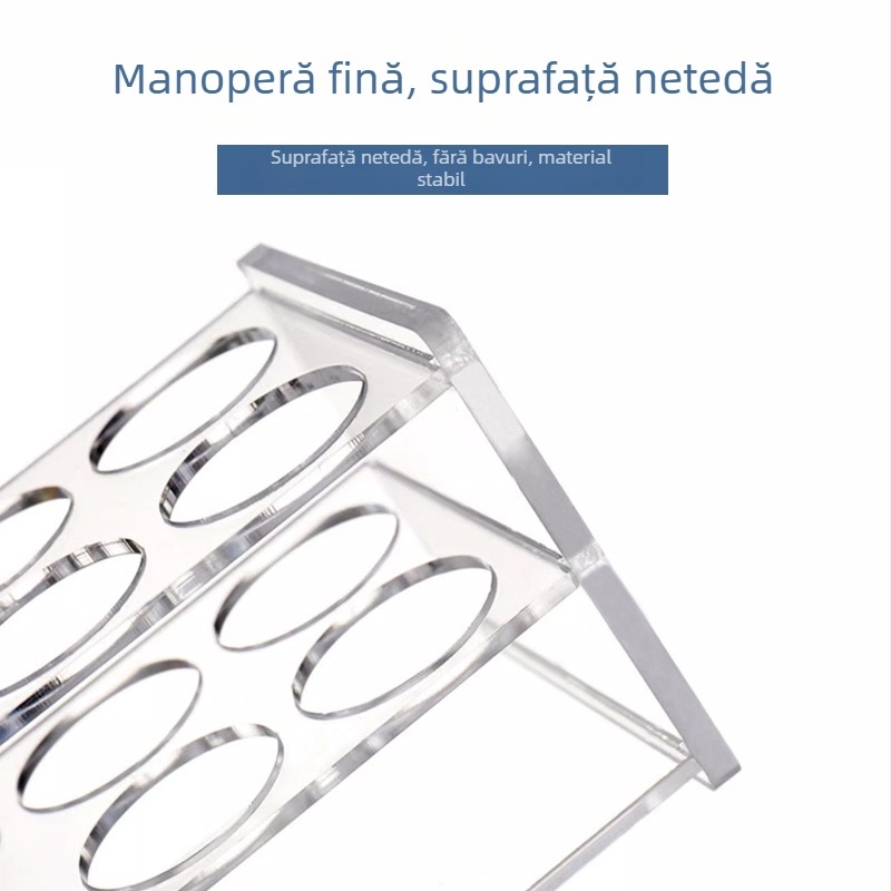 Suport din plexiglas pentru tuburi de centrifugă și tuburi de test, rezistent la acizi și baze, durabil, capacitate 0.2/0.5/1.5/5/10/15/50/100 ml