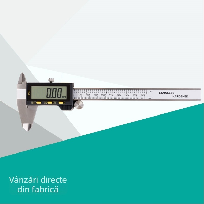 Saimeng Caliper digital electronic IP54 din oțel inoxidabil, precizie înaltă, 0-150 mm