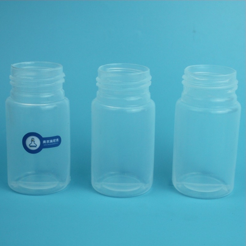 Recipient de prelevare pentru acid fluorhidric, sticlă PFA cu gură largă, 100 ml, PTFE pentru reagenti, grad electronic pentru semiconductori