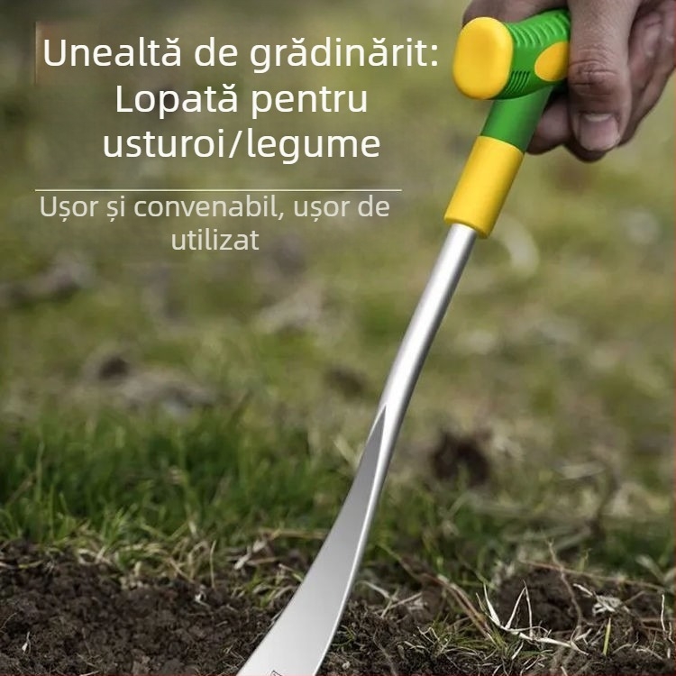 Lopată de grădină din fier pentru plantarea legumelor și înlăturarea buruienilor