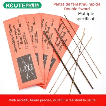 Lame de fierăstrău cu fir, marca Double-Sword, pentru prelucrarea lemnului și tăierea metalelor, curbate și în formă de U, pachet de 144 bucăți pentru ferăstrău electric