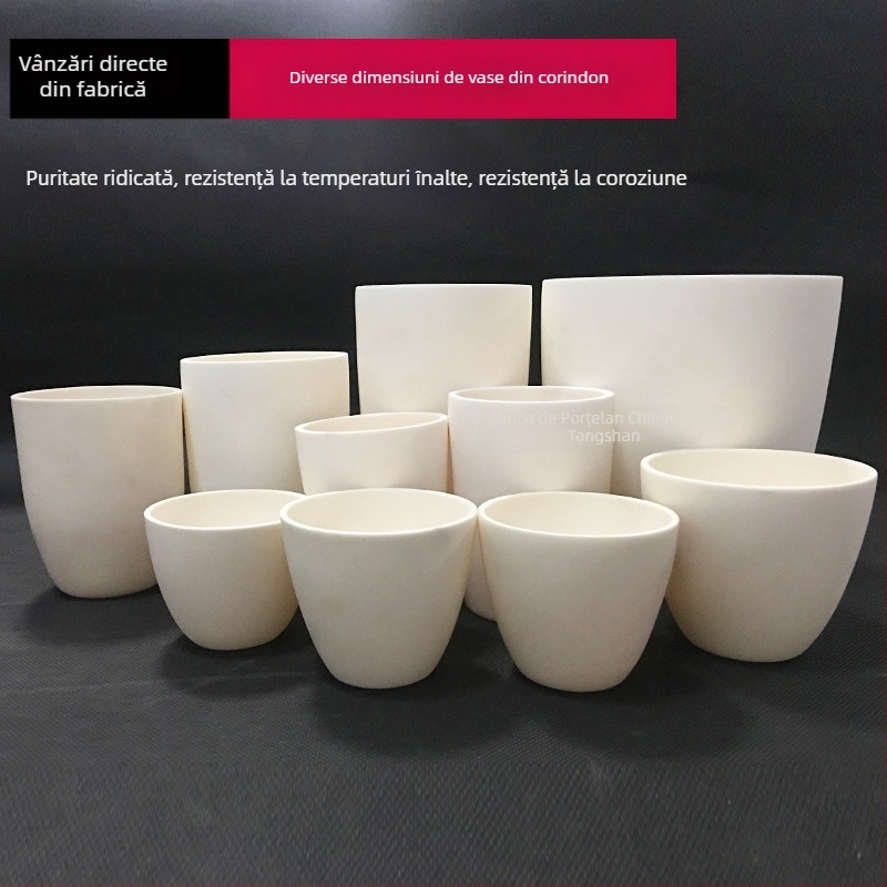 Creuze de corindon din aluminiu pentru laborator