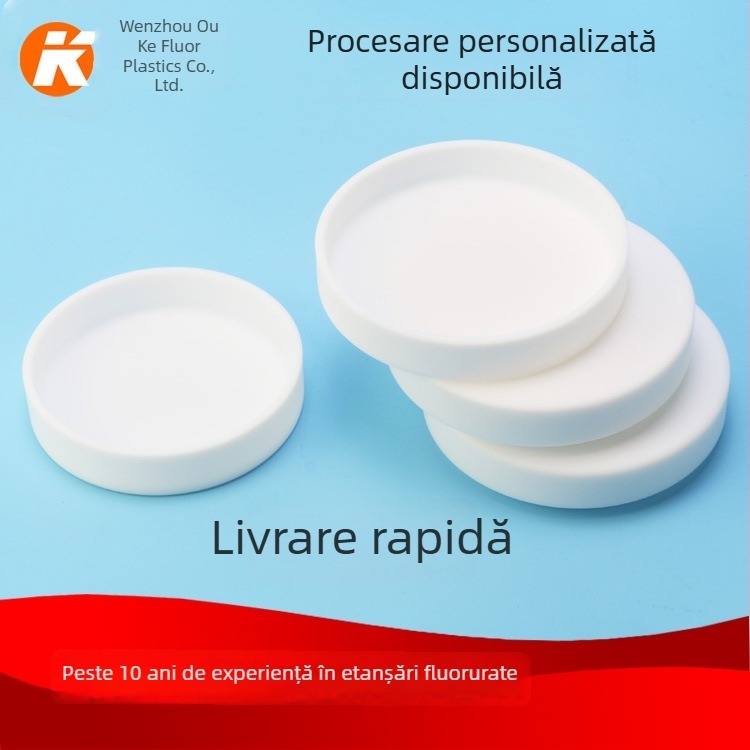 Placă Petri de laborator din PTFE (Teflon) – rezistentă la coroziune și la temperaturi înalte