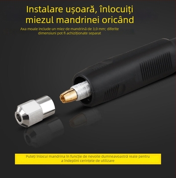 Accesorii pentru polizor electric cu ax flexibil, gravură, polizor suspendat, mandrină multifunctională, mâner și furtun flexibil