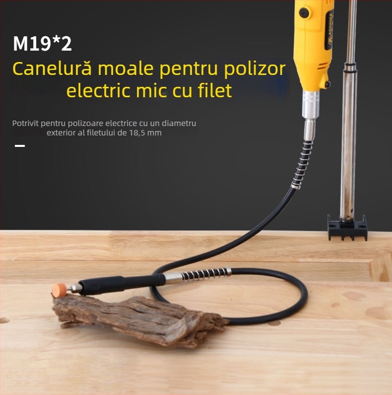 Accesorii pentru polizor electric cu ax flexibil, gravură, polizor suspendat, mandrină multifunctională, mâner și furtun flexibil