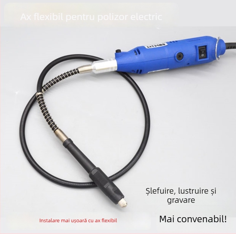 Accesorii pentru polizor electric cu ax flexibil, gravură, polizor suspendat, mandrină multifunctională, mâner și furtun flexibil