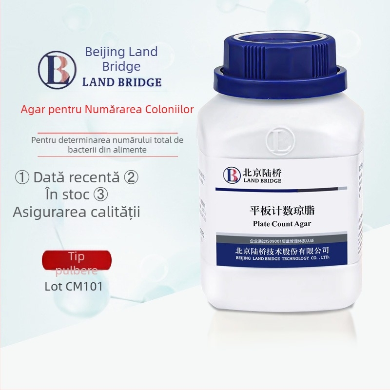 Beijing Luqiao CM101 Agar pentru numărarea plăcilor (PCA) Reagent microbiologic, pulbere uscată, 250 g