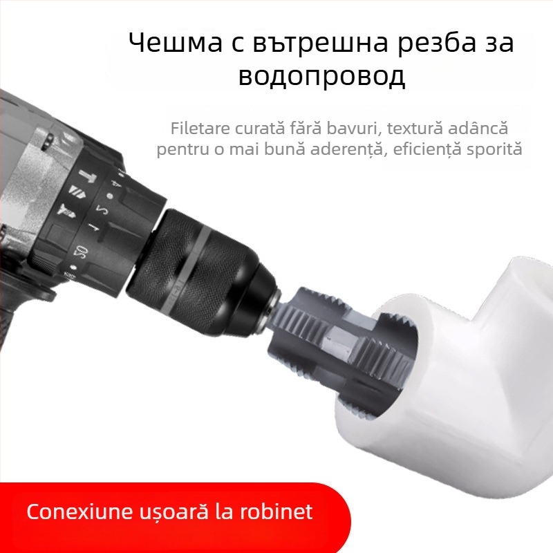 Set de scule pentru filetare pentru conducte din plastic, scule electrice