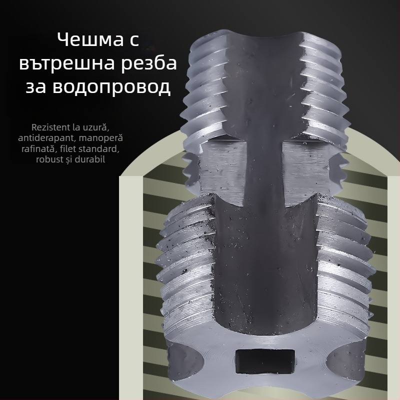 Set de scule pentru filetare pentru conducte din plastic, scule electrice