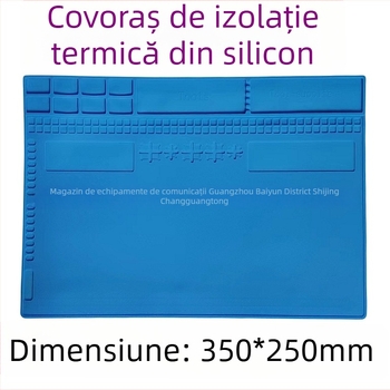 Padă siliconică de izolație termică pentru reparații telefoane, cu slot CPU, rezistentă la temperaturi înalte, pentru pistol cu aer cald și stație de lipire — A-300