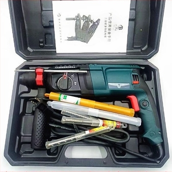 Kit cu ciocan electric 110V ușor, pentru găurire în beton și găuri în pereți, utilizare casnică și industrială, standard american